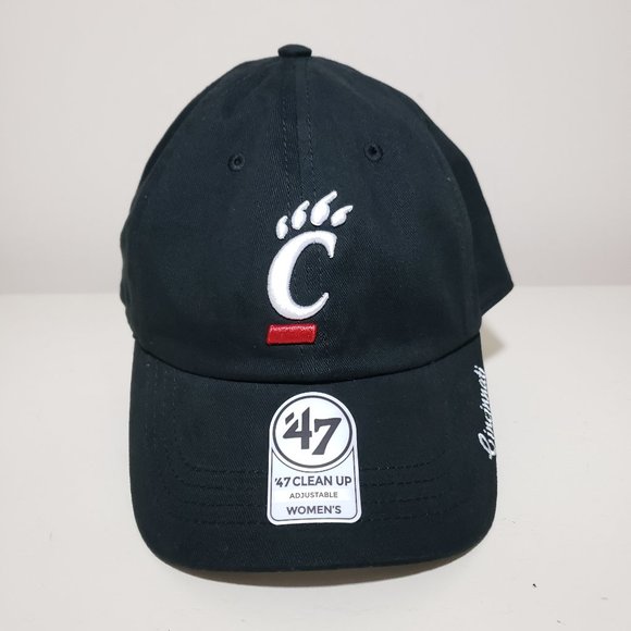 '47 Cincinnati Bearcats Clean Up Women's Adjustable Strapback Hat Cap Black New - Picture 1 of 11
